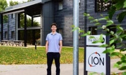 Alasdair Noble outside the Hive Technology Centre